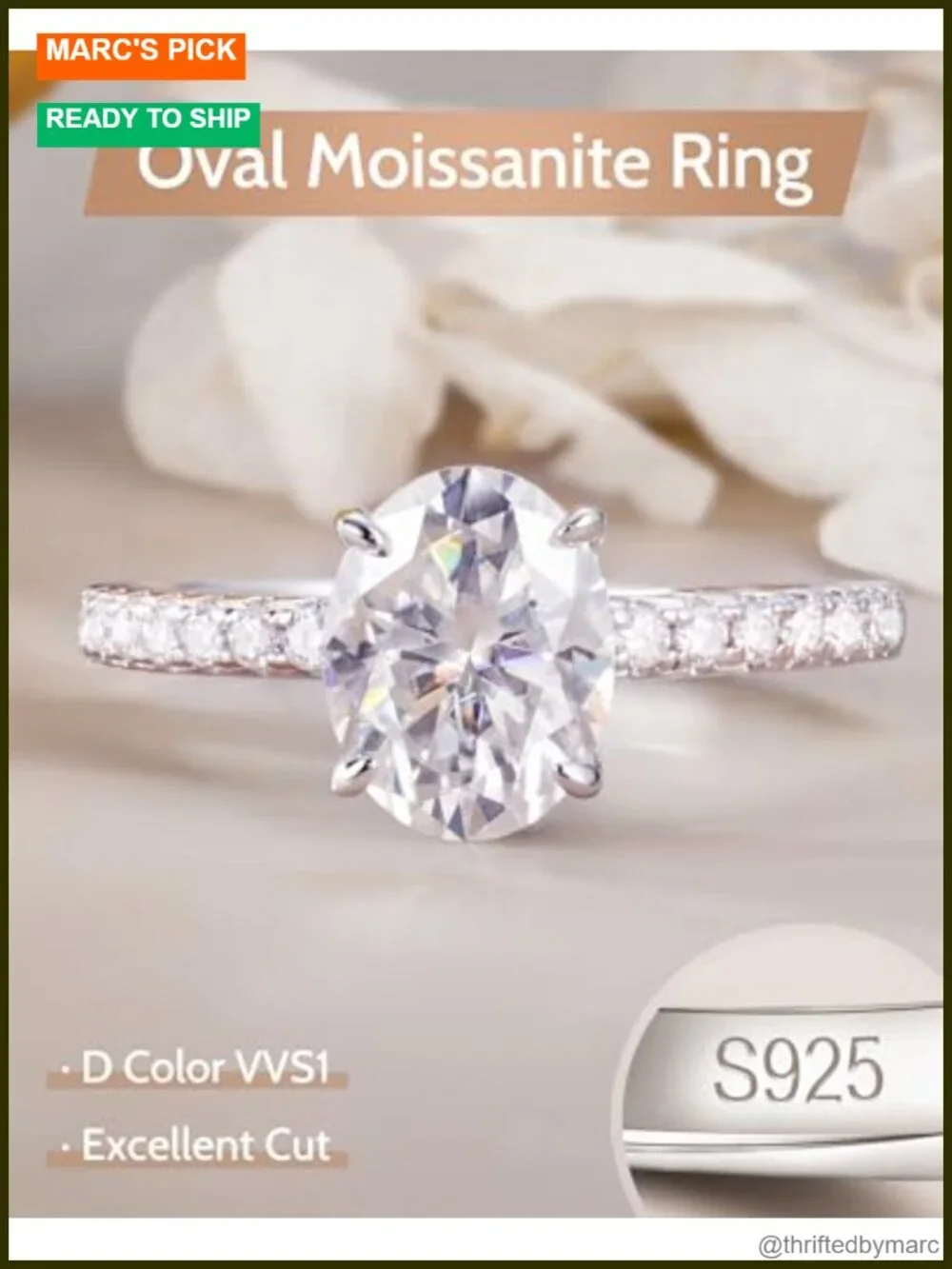 N/A elegant oval